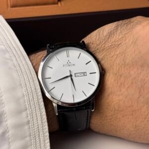 فيترون رجالي جلد اسود ميناء ابيض