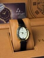 ⁦فيترون جلد ميناء بيضاوي كريستال فضي⁩ - الصورة ⁦2⁩