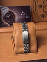 ⁦شبيه رولكس ميني كامل فضي⁩ - الصورة ⁦3⁩